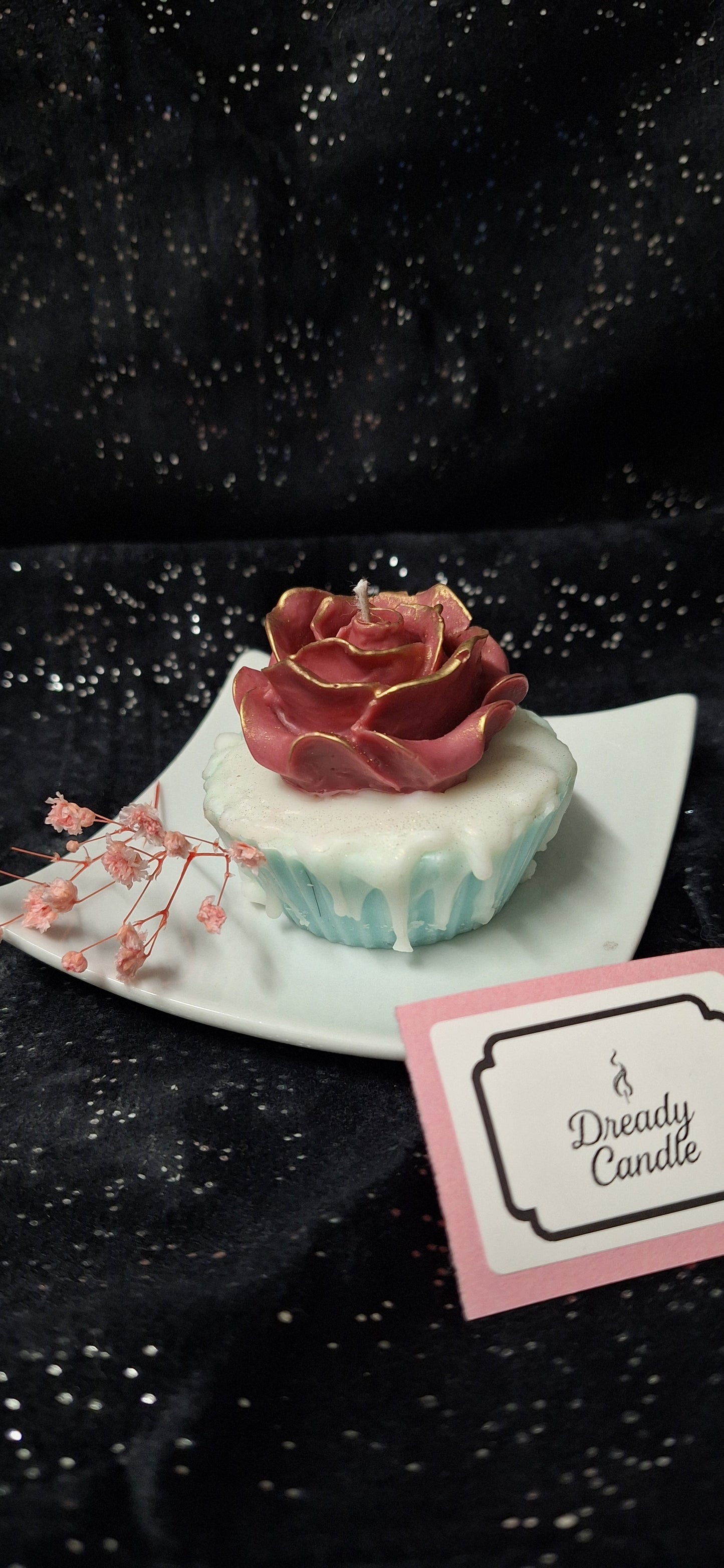 Rosen-Muffin mit Zuckerguss