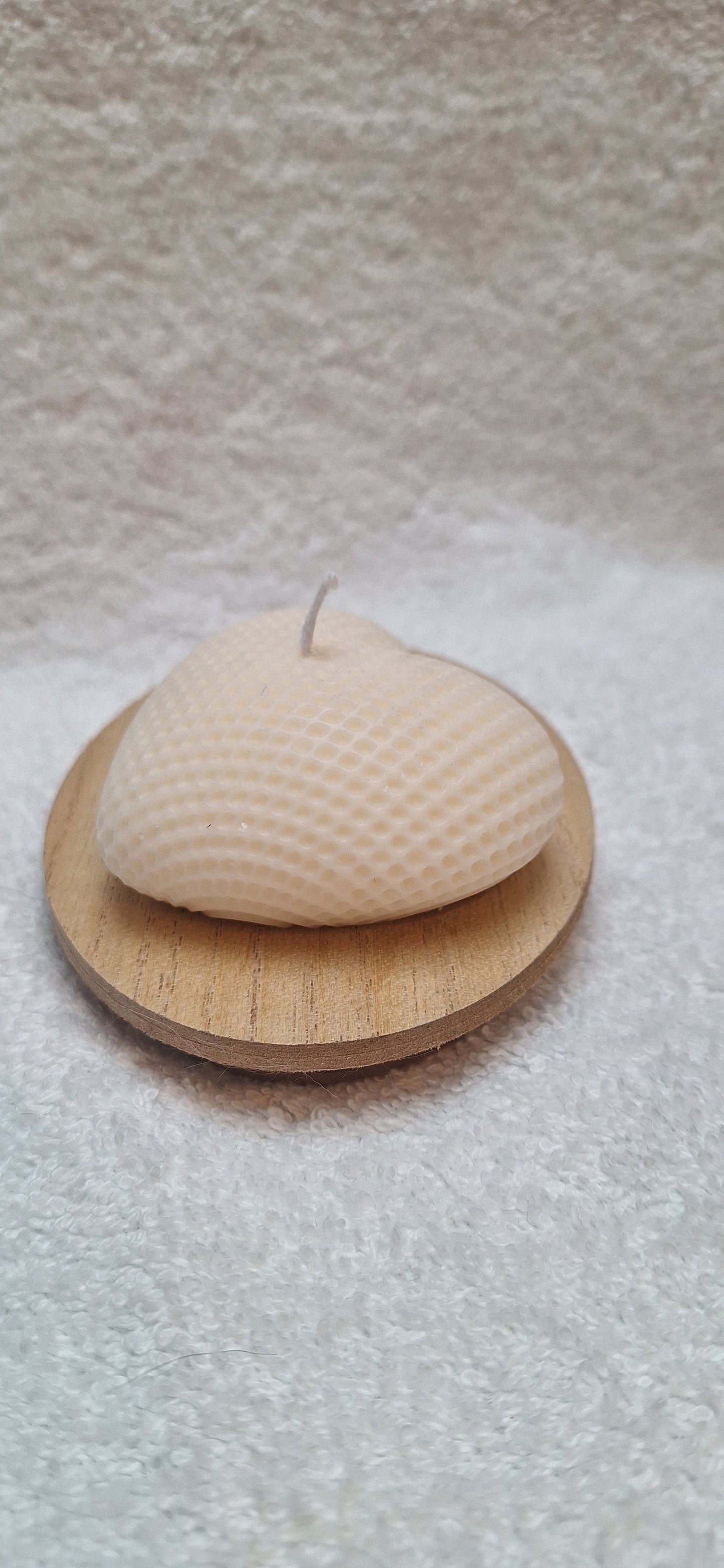 „Herz aus Wachs – dekoratives 3er-Set mit Struktur“